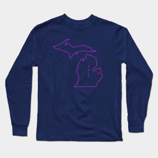 Yale MI Love (Purple) Long Sleeve T-Shirt